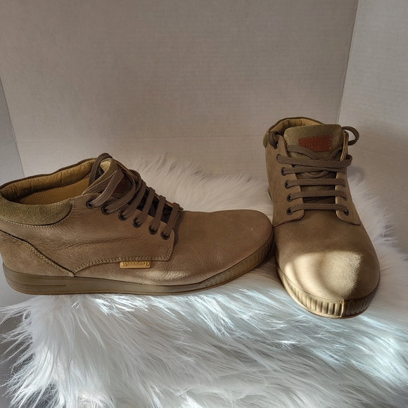 Woodland Tan High-Top Sneakers, Size 44 (12 Inches ) - Picture 4 of 8